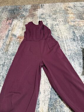 Old navy Women's Sleeveless Wide-Leg Jumpsuit in Deep Plum